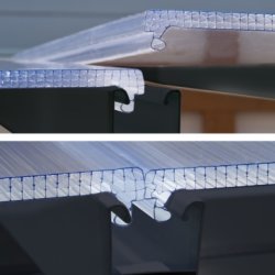 Palram Canopia Feria skärmtak, 4x12,1m, grå
