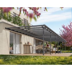 Palram Canopia Feria skärmtak, 4x12,1m, grå