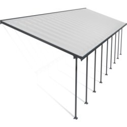 Palram Canopia Feria skärmtak, 4x12,7m, grå