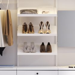 Elfa Decor metallhylla med lutning, B60, matt vit