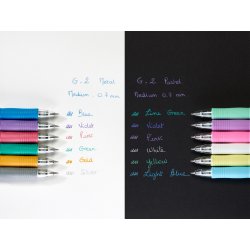 Pilot G-2 Rollerball | M | Metallisk violett
