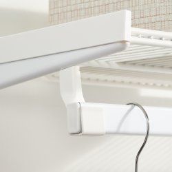 Elfa Decor ändproppar t/hängstång, matt vit, 2 st