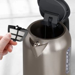 Black+decker vattenkokare 1L 2200W, borstat stål