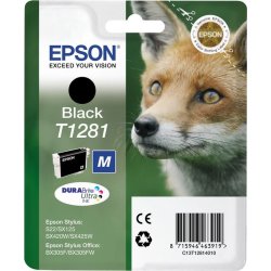 Bläckpatron Epson nr T1281/C13T12814012 Svart 170