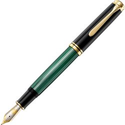 Pelikan Souverän 1000 Reservoarpenna/M/ svart/grön