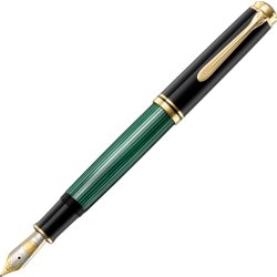 Pelikan Souverän 1000 Reservoarpenna/B/ svart/grön