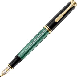 Pelikan Souverän 400 Reservoarpenna, B, svart/grön