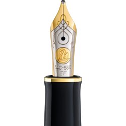 Pelikan Souverän 600 Reservoarpenna EF, svart/grön