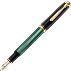 Pelikan Souverän 600 Reservoarpenna, B, svart/grön