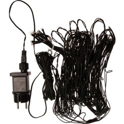 Ljusnät m/100 LED, B1,5xØ1,5m, varm vit