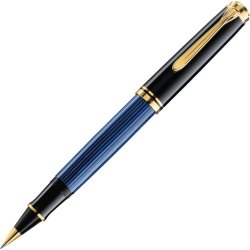 Pelikan Souverän 400 Rollerball, svart/blå