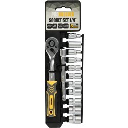 Probuilder hylsnyckelsats 1/4" 12 delar