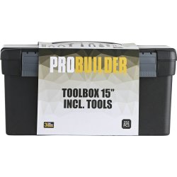 Probuilder Verktygslåda med tillbehör 252 st.