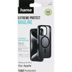 Hama Mobilskal Iphone 16 Pro MagCase, svart