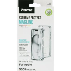 Hama Mobilskal Iphone 16 Plus MC, transparent