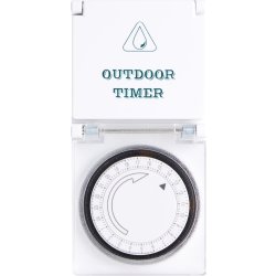 Dag Timer utomhus mekanisk, vit