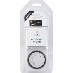 Dag Timer utomhus mekanisk, vit