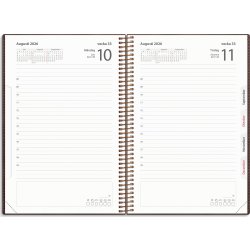 Burde 2026 Kalender, Dagbok Twist, Brun