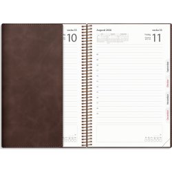 Burde 2026 Kalender, Dagbok Twist, Brun