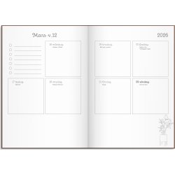 Burde 2026 Kalender Doodle, Inbunden