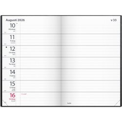 Burde 2026 Kalender, Fickagenda, Konstläder, Svart
