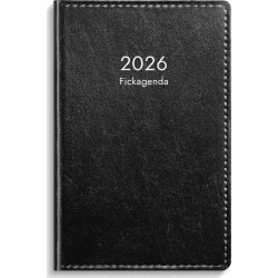 Burde 2026 Kalender, Fickagenda, Konstläder, Svart