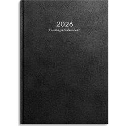 Burde 2026 Företagskalender, Konstläder, Svart