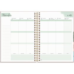 Burde 2026 Kalender, Life Organizer, Rosa