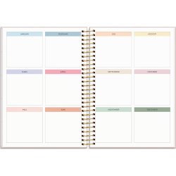 Burde 2026 Kalender, Life Organizer, Rosa