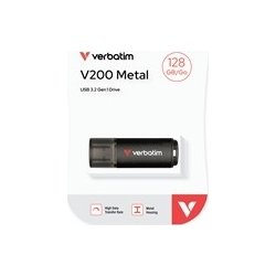 Verbatim USB-minne 3.2 V200, 128 GB, metall
