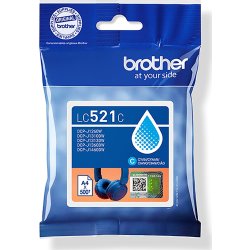 Brother LC521C bläckpatron, cyan