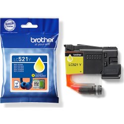 Brother LC521Y bläckpatron, gul