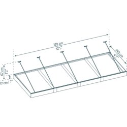 Palram Canopia Sophia XL 4000 dörrskydd, grå