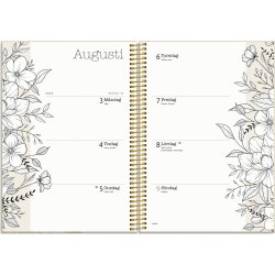 Burde 2026 Kalender, Life Planner, Bloom