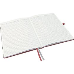 Leitz Complete anteckningsbok A4, rutat, röd