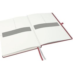 Leitz Complete anteckningsbok A4, rutat, röd