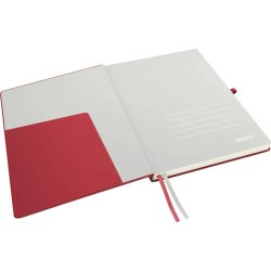 Leitz Complete anteckningsbok A4, linjerat, röd