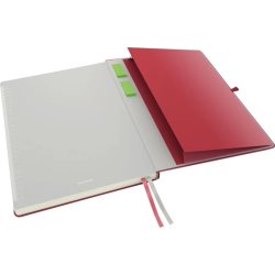 Leitz Complete anteckningsbok A4, linjerat, röd