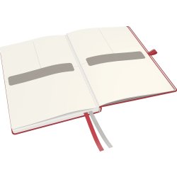 Leitz Complete anteckningsbok A5, rutat, röd