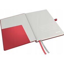 Leitz Complete anteckningsbok A5, rutat, röd