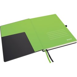 Leitz Complete anteckningsbok A5, rutat, svart