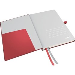Leitz Complete anteckningsbok A5, linjerat, röd