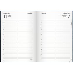 Burde 2026 Kalender Liten Dagbok, Konstläder, Blå