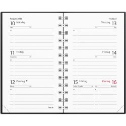 Burde 2026 Kalender Mini, Plast, Svart