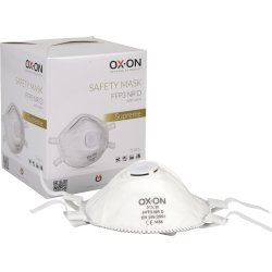OX-ON Dammmask Supreme FFP3 NR D m/ventil, 5 st.