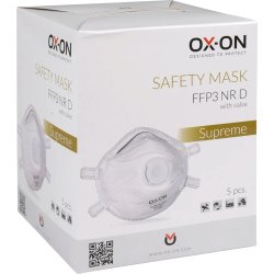 OX-ON Dammmask Supreme FFP3 NR D m/ventil, 5 st.