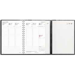 Burde 2026 Kalender Prestige de Luxe, Skinn, Svart