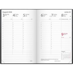 Burde 2026 Kalender Prestige, Konstläd, Svart, Inb