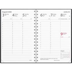 Burde 2026 Kalender Prestige, Konstläd, Svart, Spi