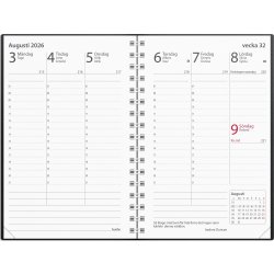 Burde 2026 Kalender Prestige, Plast, Svart